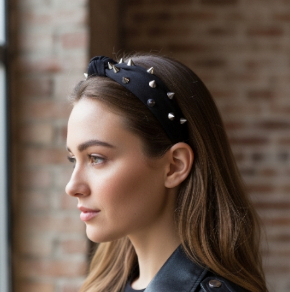 Black Knot Spike Headband - Picture 5 of 5